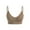 Khaki, variant on Seductiva Clothing Sports Bra for Women Women's Solid Color Back Sports Bra Absorbing Gathering Sports Bra