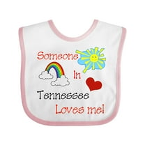 Inktastic Someone in Tennessee Loves Me Boys or Girls Baby Bib