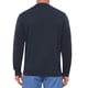 thumbnail image 3 of SUÉTER DE PULLOVER DE CUELLO ALTO PARA HOMBRE INSPIRE CHIC, DE COLOR SÓLIDO, CON CREMALLERA DE CUARTO, SUÉTER DE POLO DE PUNTO, TAMAÑO M, AZUL OSCURO, 3 of 5