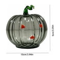 thumbnail image 3 of Halloween Pumpkin Glass Cup, Beverage Serving with Lid, Glass, for Party Tables and Home Bars, Pumpkin-Face Shaped Glass Design, Lidded Tumbler, 3 of 7