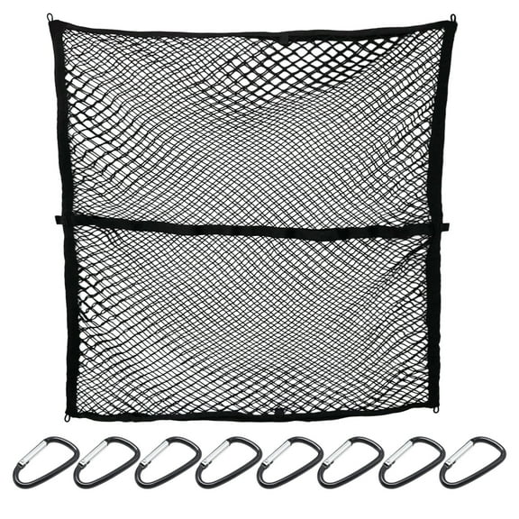 Anxingo Elastic Cargo Net, Versatile Truck Bed Net, Double Layer Cargo Net 4x4 FT, Stretches to 7x7 FT, Fit for Pickup Trucks, Vans, and SUVs
