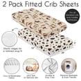 thumbnail image 4 of Sweet Jojo Designs Wild West Cowboy Boy 100% Cotton Muslin Fitted Crib Sheets Set 2 Piece, 4 of 6