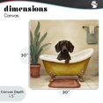 thumbnail image 4 of Stupell Industries Cottage Bubble Bath Brown Dog Canvas Art, 30 x 30, by Kim Allen, 4 of 8
