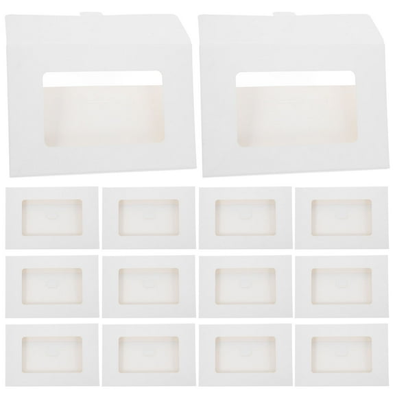 ROSENICE 30Pcs Window Envelopes for Photo Envelopes with Elegant Design