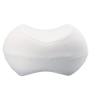 CUSHY FORM MEMORY FOAM KNEE PILLOW FOR SIDE SLEEPERS WHITE SCIATIC NERVE