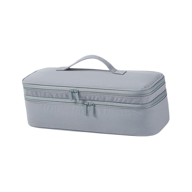 Bolsa para secador de pelo con asa, estuche de viaje para secador de pelo para el hogar, viajes de negocios y para hombres. gris