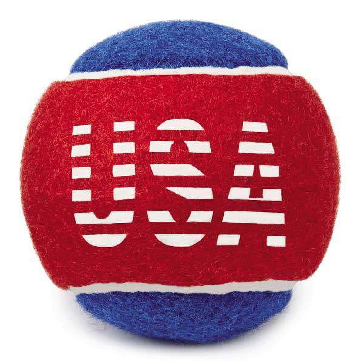 Dog Tennis Balls Stars and Stripes Red White Blue USA 6 Pack Patriotic Dogs Toy