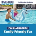 thumbnail image 3 of (2 pack) Bluescape Shark Pool Noodle – Inflatable Blue Pool Float for Kids & Adults, Fun Shark Design, 3 of 7