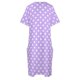 thumbnail image 4 of Vestido holgado con estampado de lunares para mujer prenda elegante con bolsillos claro y blanco color púrpura promoción de verano uso diario, 4 of 6