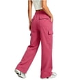 thumbnail image 3 of Plebaso Girls Boys Baggy Sweatpants Elastic Waist Joggers Wide Leg Open Bottom Athletic Cargo Pants for Kids, 3 of 7