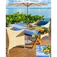 thumbnail image 5 of Fsddascl Yellow Lemon Outdoor Tablecloth - 60x84 Inch Rectangle Dining Table Cover, Summer Blue Sky Ocean Coastal Scenery Waterproof Outdoor Table Cloth with Umbrella Hole & Zipper for Picnic/Patio, 5 of 7