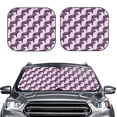thumbnail image 2 of Goofa Leopard Print Pattern 2 Piece Car Windshield Sun Shade Foldable | Front Windshield Shade for Sun, Heat and UV Rays | Sunshade for Car Front Window-Large, 2 of 7