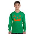 thumbnail image 2 of Awkward Styles Halloween Youth Sweatshirt Girls Boys Orange Jack-O'-Lantern Crewneck Tee for Kids, 2 of 5