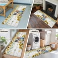 thumbnail image 5 of 2'x6' Rug Runners for Hallways Kitchen, Spring Dog Non Slip Entryway Beside Floor Carpet Runner, Sunflower Daisy Botanical Vintage Washable Laundry Room Bedroom Throw Rugs Mat for Family Pet, 5 of 8