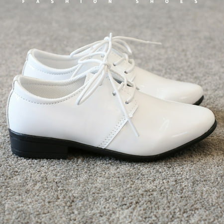 

Shoes Boys Solid Color British Perform Baby Student Toddler Leather Shoes Style Casual Children Boys Shoes