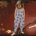 thumbnail image 2 of Ulitacool Onesies For Girls Toddler Baby Football Prints Jumpsuit Sleeveless Romper Outfits Pants Clothes Adorable Daily Wear 9-10 Years Grey, 2 of 5