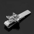thumbnail image 4 of Clip de broche de barra de corbata de corbata Simple de tono plateado de Metal para hombre mejor regalo de Navidad Feliz Sencillez, 4 of 4