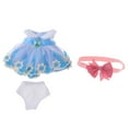 thumbnail image 1 of Traje De Princesa Hecho A Mano, Falda De Vestido De Encaje Para Accesorios De Muñecas De Salón De 40cm Y 16 Pulgadas, 1 of 9