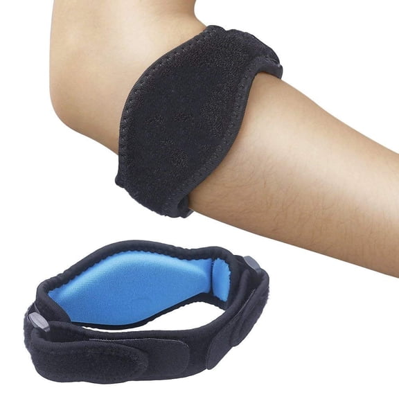 Lzvxtym 2 Pack Elbow Brace, Tennis Elbow Brace with Compression Pad for Both Men and Women(Blue)
