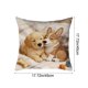 thumbnail image 3 of Uuiauoio Cute Animals Decorative Throw Pillow Cover , Animals Family Animals Outdoor Pillow Cases Square Standard Cushion Cover for Sofa Couch Bed Car 17.72x17.72 inch, 3 of 6