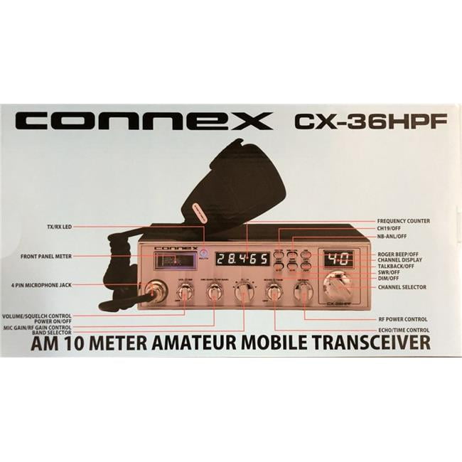 Connex CX 36 HPF High Power 10 Meter Radio with Frequency Counter ...
