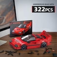 thumbnail image 4 of Car Building Kit with Display Case, Cool Collectible Model Super Race Car Building Blocks Set, 1:24 Scale Collectible Model Cars Set for Sports car Lovers 322PCS, 4 of 6