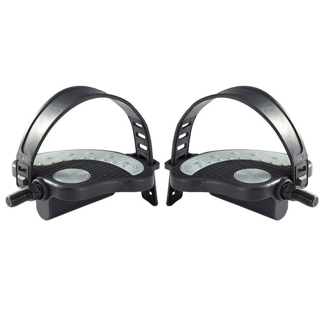 Sonducket Exercise Bike Pedals with Adjustable Straps Ciclismo Husillo largo de 14 mm