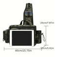 thumbnail image 4 of TFixol Durable Water-Resistant Fishing Sling Bag with Multiple Pockets, Adjustable Straps, and Comfortable Design for Outdoor Enthusiasts - Lightweight & Versatile Tackle Backpack, 4 of 6