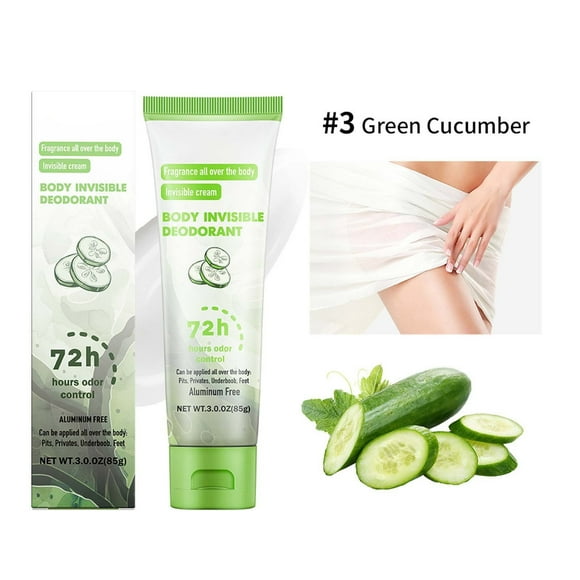 Xihbxyly Crema Antitranspirante, Ungüento Corporal con Control de Olores Por 72 Horas, Loción Desodorante Calmante de Aloe, Ingredientes Naturales para Piel Sensible, Uso Diario para Hombres y Mujere