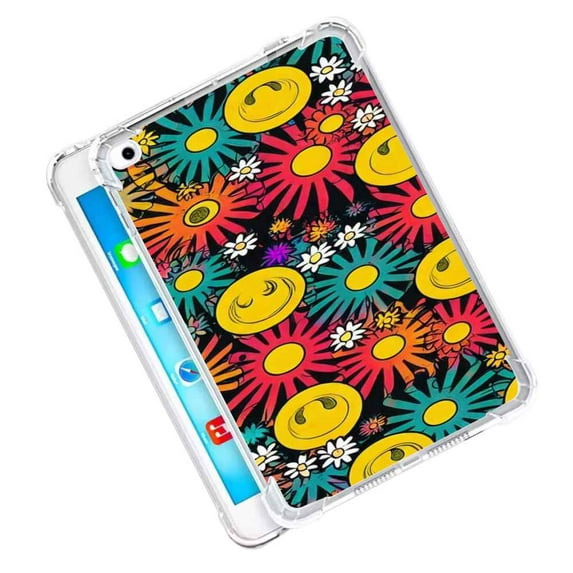 Compatible with iPad Pro 12.9 inch 2021 Phone Case, Abstract-Psychedelia-Hippie-16 Case Silicone Protective for Teen Girl Boy Case for iPad Pro 12.9 inch 2021