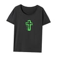 thumbnail image 3 of Camiseta para mujer Strade Fareast Limited verano Suave Cuello Redondo Camisa para Playa Viaje Calle XL gris, 3 of 7