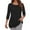Black, variant on MIXUE Womens Summer Tops Solid Color O Neck Long Sleeve Loose Casual Fashion Tshirts Outwear,Pink,XL