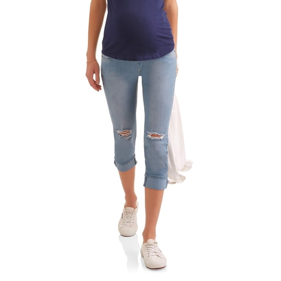 Oh Mamma Maternity Full Panel 5 Pockets, Capris