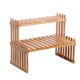 thumbnail image 1 of Estante para plantas de bambú para encimera Soporte para macetas de bambú de 2 niveles Balcón, 1 of 8