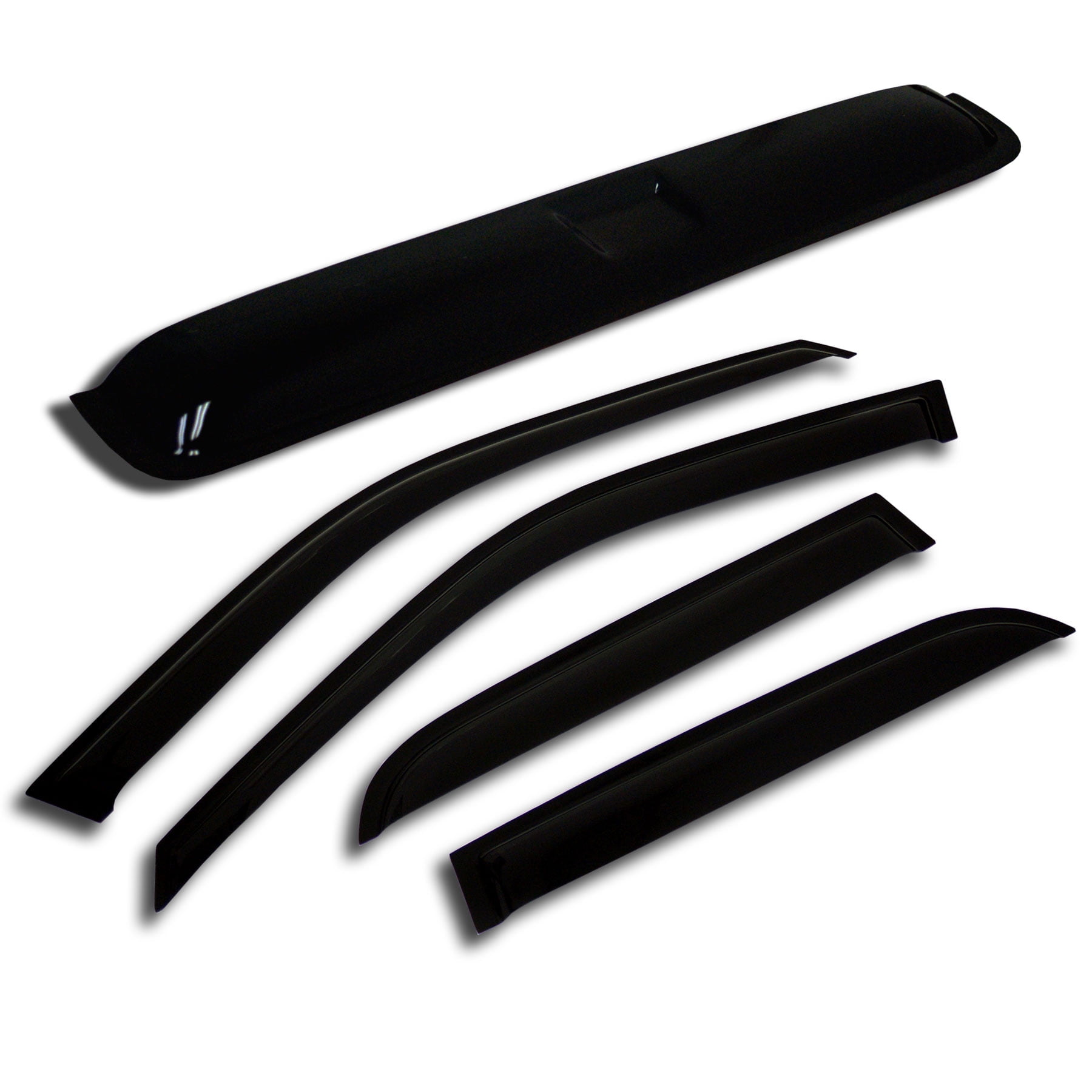 Outside Mount Window Visor Deflector 4 Pcs Dark Smoke for 2007-2014 Ford Edge Outside Mount Window Visor Deflector 4 Pcs Dark Smoke for 2007-2014 Ford Edge
