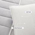 thumbnail image 4 of Mainstays Corduroy Pillow Sham, Standard, White, 1 Pack, 4 of 7