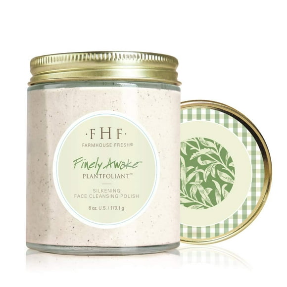 FarmHouse Fresh Finely Awake Plantfoliant Silkening Face Cleansing Polish, 6 oz
