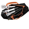 thumbnail image 6 of Outdoor BBQ BBQ Tool Stainless Steel Creative Barbecue Shovel, Barbecue Fork, Barbecue Clip, Silicone brush 4-piece Set, Comes with Storage Bag, 6 of 6