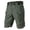 128#Army Green, variant on Cargo Shorts for Men Waterproof Tactical Work Shorts Knee Length Baggy Elastic Waist Hiking Shorts with Pockets Army Green M