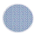 thumbnail image 2 of Xihbxyly Toalla de Playa Redonda, Microfibra Suave, Secado Rápido, Estampado Vibrante, Multiusos, Tapete de Playa, Manta de Picnic, Toalla de Yoga, Ideal para Regalo, 147 Cm, 2 of 4