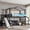 Twin(Black), variant on Leumius Twin Size Loft Bed with Storage Stairs, Metal Loft Bed Frame with Built-in Wardrobe,Storage Shelves,USB Ports and LED Lights,Noise-reduced Design,Pink