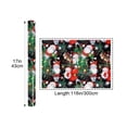 thumbnail image 3 of Vintage Christmas Wrapping Paper Roll, Red Wrapping Paper, Elegant Red Christmas Theme Festive Holiday Gift Wrap for Winter Celebration, Seasonal Decor (2PCS, 17 Inch x 9.8 Feet), 3 of 8