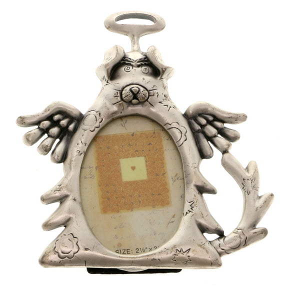 Mi Amore Angel Dog Picture-Frame Pewter