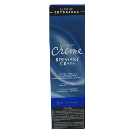 Loreal Excellence Creme Resist#6X Light Brown 1.74 Ounce (51ml) (Pack of 2)