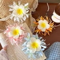 thumbnail image 2 of 3 Pack Bohemian Hawaiian Flower Hair Clips, Hair Accessories for Beach Party Daily Wear, 2 of 9