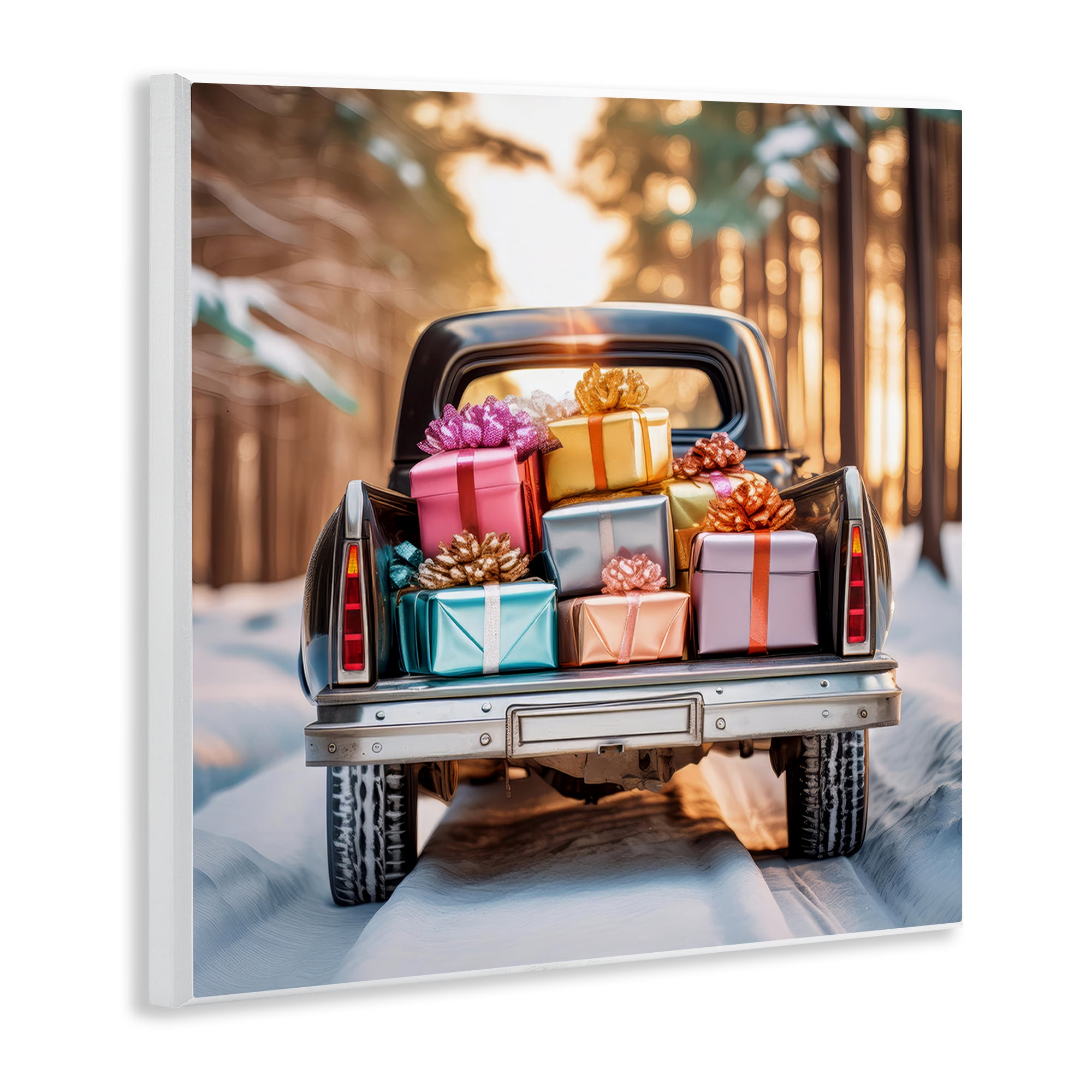 Stupell Industries Special Holiday Delivery Holiday Painting Unframed Art Prints Wall Art, 12 x 12