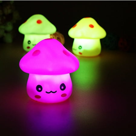 

Nitouy 7 Colors LED Night Light Mushroom Shape Sleeping Nightlight Dimmable Baby Room Light for Bedroom