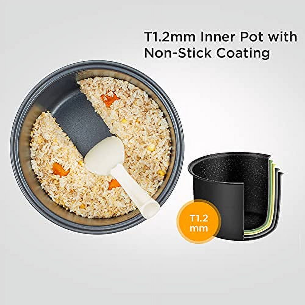 Rice Cooker With Non Stick Stainless Steel Inner Pot - Comfee
