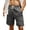 Dark Grey, variant on COOFANDY Men's Linen Shorts Classic Fit Summer Casual Beach Shorts Packs