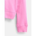 thumbnail image 3 of Athletic Works Girl's Active Core Fleece Crewneck Sweatshirt, Sizes 4-18 & Plus, 3 of 3